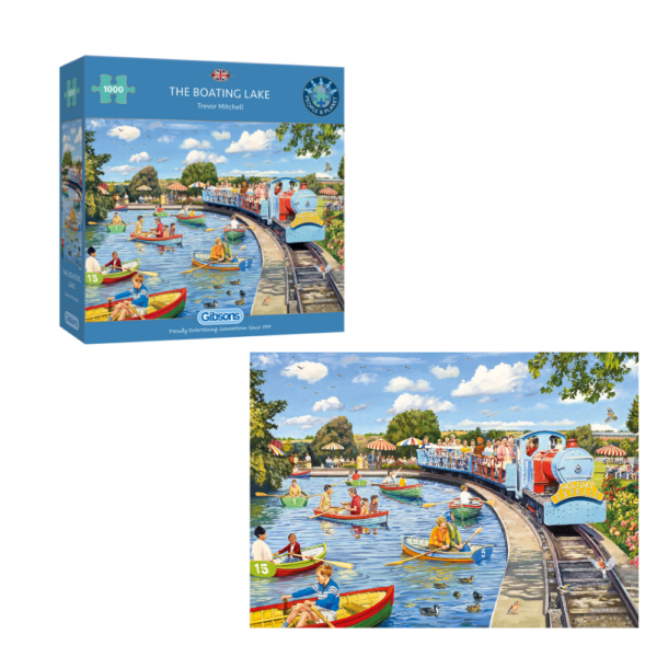 Gibsons - The Boating Lake - 1000 Piece Jigsaw Puzzle - Toy Cave