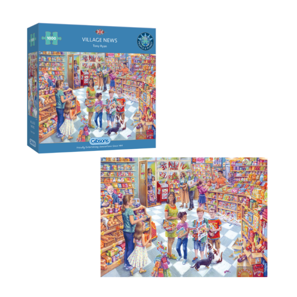Gibsons - Village News - 1000 Piece Jigsaw Puzzle - Toy Cave