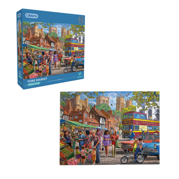 Gibsons - York Market - 1000 Piece Jigsaw Puzzle - Toy Cave