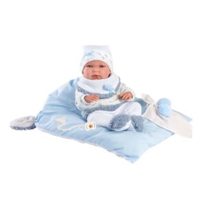 Llorens - Newborn Baby Boy With Cushion, Clothing And Accessories: Nico- 40 cm