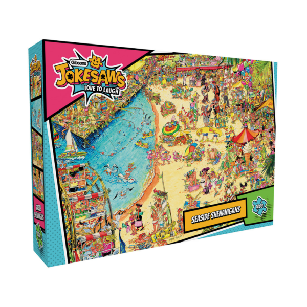 Gibsons - Jokesaws: Seaside Shenanigans - 1000 Piece Jigsaw Puzzle ...