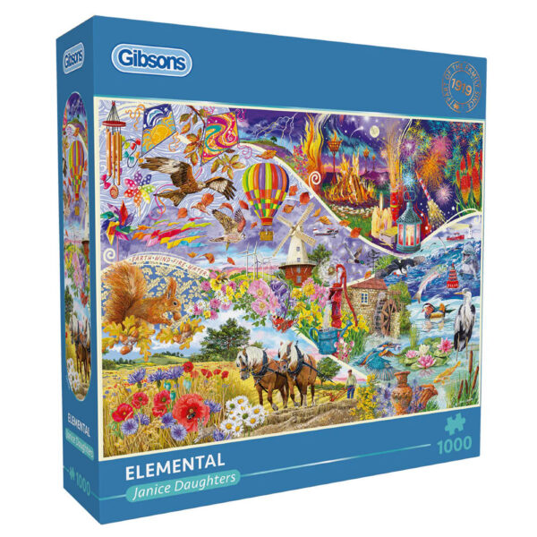 Gibsons - Elemental - 1000 Piece Jigsaw Puzzle - Toy Cave