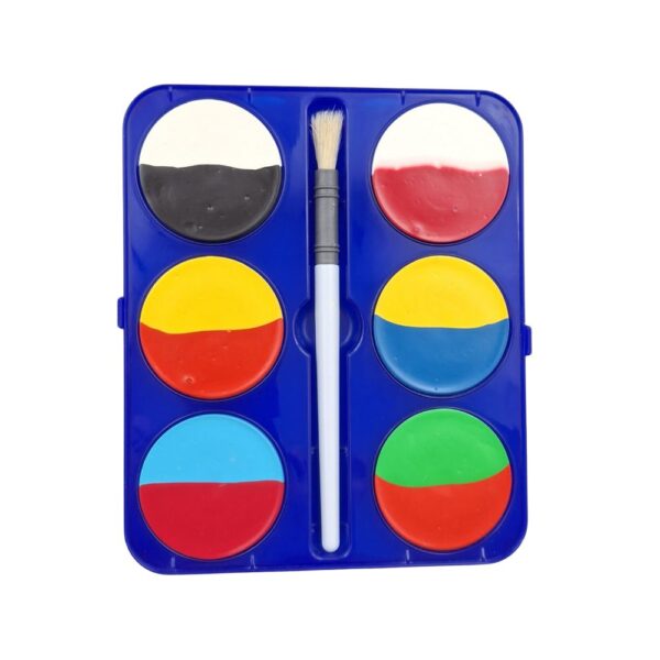 Toy Color - Watercolours - Colourmix - 6 Colours Tablets With Brush ...
