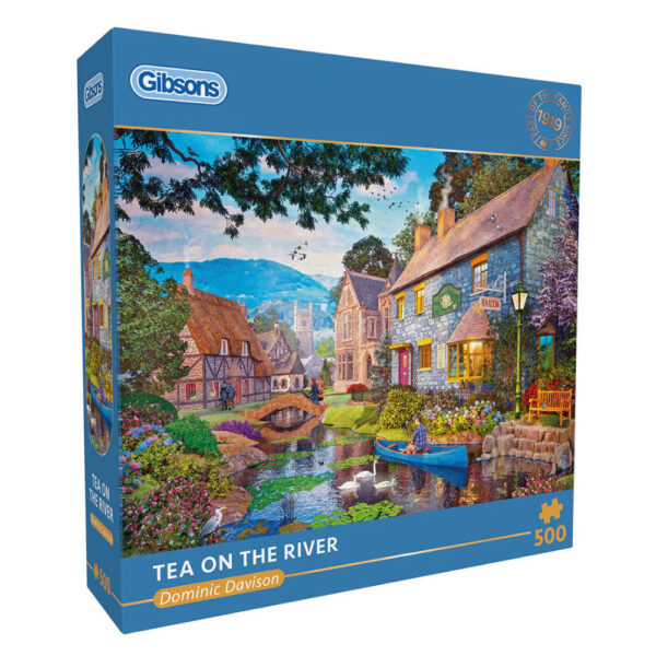 Gibsons - Tea on the River - 500 Piece Jigsaw Puzzle - Toy Cave