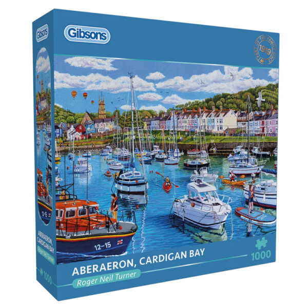 Gibsons - Aberaeron, Cardigan Bay - 1000 Piece Jigsaw Puzzle - Toy Cave