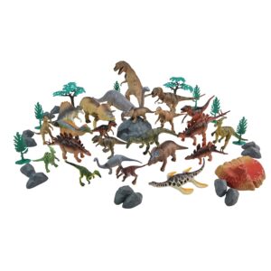Planet Greenbean - Dinosaur Playset - 45pcs in Bucket- Damaged Packaging